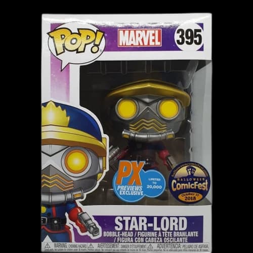 Funko Pop! Marvel Star-Lord PX Previews Exclusive Halloween Comic Fest Bobble-Head Figure #395