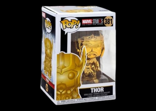 Funko Pop! Marvel Studios 10 Thor (Gold Chrome) Bobble-Head #381