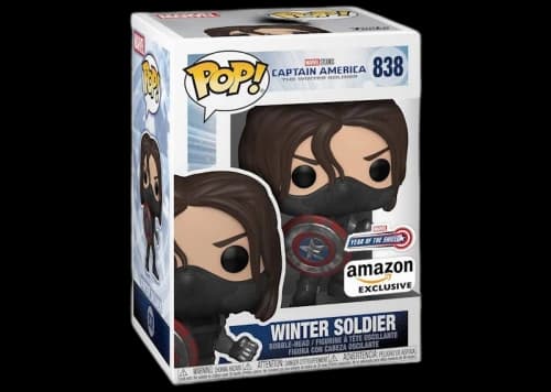 Funko Pop! Marvel Studios Captain America And The Winter Solider (Winter Solider) Bobble-Head Amazon Exclusive Figure #838