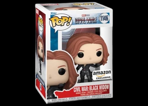 Funko Pop! Marvel Studios Captain America: Civil War Black Widow Amazon Exclusive Figure #1146