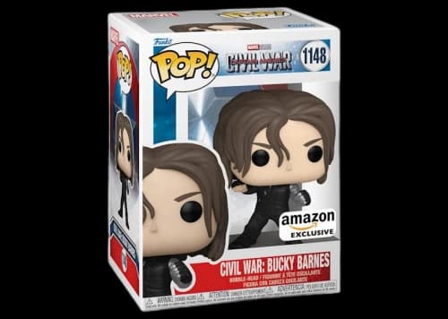 Funko Pop! Marvel Studios Captain America Civil War: Bucky Barnes Amazon Exclusive Figure #1148