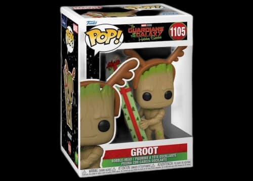 Funko Pop! Marvel Studios Guardians of the Galaxy Holiday Special Groot Figure #1105