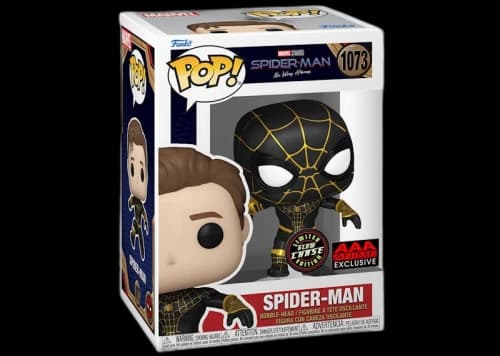 Funko Pop! Marvel Studios Spider-Man No Way Home Spider-Man GITD Chase AAA Anime Exclusive Figure #1073