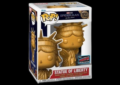 Funko Pop! Marvel Studios Spider-Man No Way Home Statue of Liberty 2022 NYCC Exclusive Figure #1123
