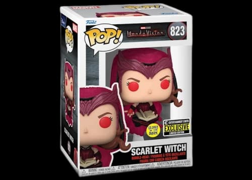 Funko Pop! Marvel Studios WandaVision Scarlet Witch GITD Entertainment Earth Exclusive Figure #823