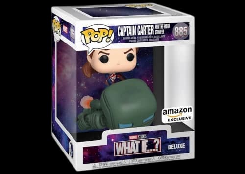 Funko Pop! Marvel Studios What If...? Captain Carter And The Hydra Stomper Amazon Exclusive Figure #885