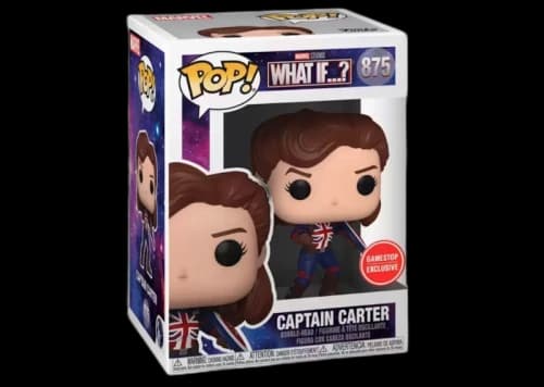 Funko Pop! Marvel Studios What If...? Captain Carter GameStop Exclusive Figure #875