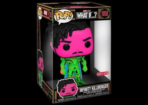 Funko Pop! Marvel Studios What If...? Infinity Killmonger Black Light 10 Inch Target Exclusive Figure #1058
