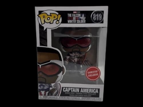 Funko Pop! Marvel: The Falcon and the Winter Soldier Captain America (Special Edition) Figure #819