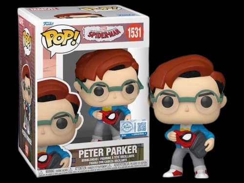 Funko Pop! Marvel: Your Friendly Neighborhood Spider-Man Peter Parker (Sticker/ Entertainment Earth) Figure #1531