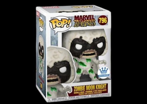 Funko Pop! Marvel Zombies Zombie Moon Knight Funko Exclusive Bobble-Head Figure #796
