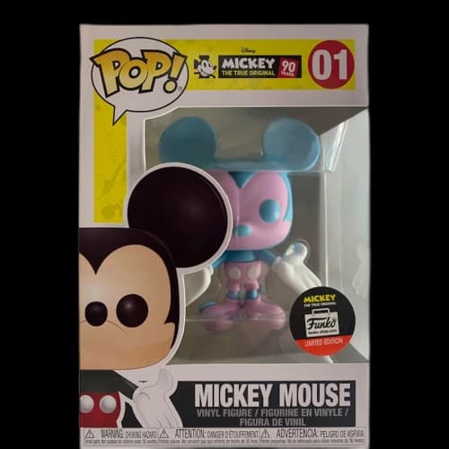 Funko Pop! Mickey The True Original Mickey Mouse (Pink/Blue) Funko Shop Edition Figure #01