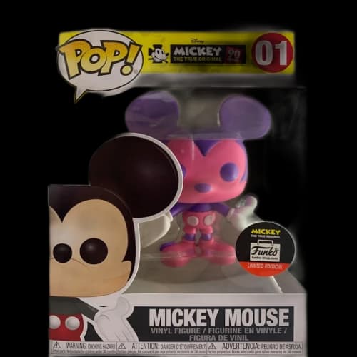 Funko Pop! Mickey The True Original Mickey Mouse (Pink/Purple) Funko Shop Edition Figure #01