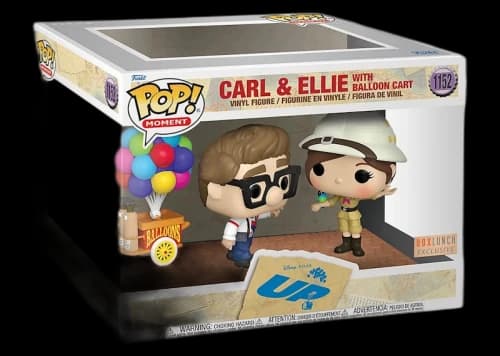 Funko Pop! Moment Disney Up Carl & Ellie With Balloon Cart BoxLunch Exclusive Figure #1152