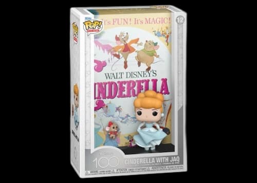 Funko Pop! Movie Posters Disney 100 Cinderella with Jaq Figure #12
