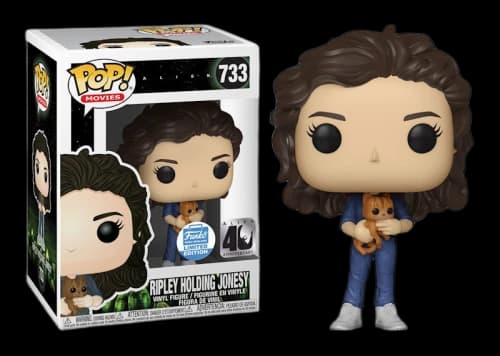 Funko Pop! Movies Alien Ripley Holding Jonesy Funko Shop Exclusive Figure #733