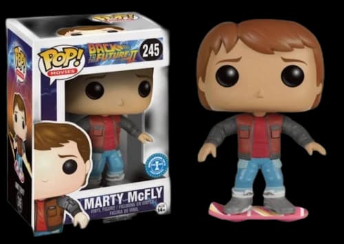 Funko Pop! Movies Back To The Future 2 Marty McFly (w Skateboard) Underground Toys Exclusive Figure #245
