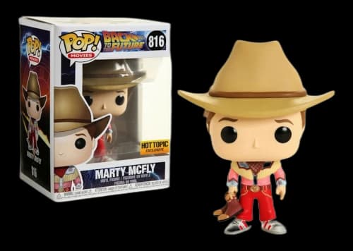 Funko Pop! Movies Back to the Future III Marty McFly Cowboy Hot Topic Exclusive Figure #816