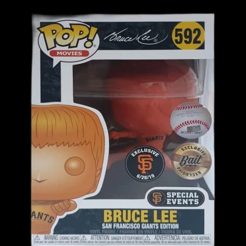 Funko Pop! Movies Bruce Lee Jump Kick (Orange) Bait Exclusive SF Exclusive Figure #592