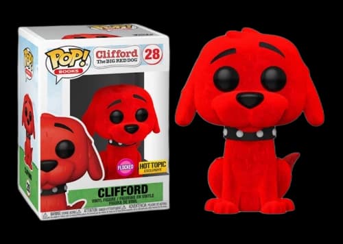 Funko Pop! Movies Clifford the Big Red Dog Clifford (Flocked) Hot Topic Exclusive Figure #28