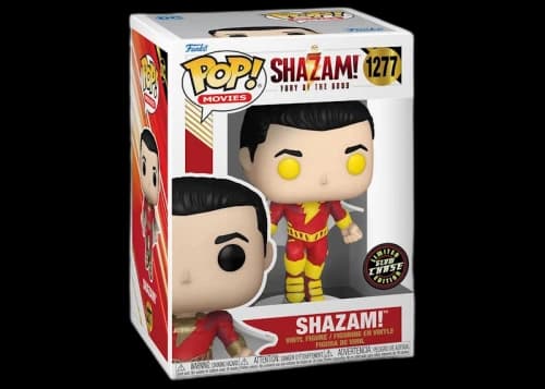 Funko Pop! Movies DC Shazam! Fury of the Gods Shazam! GITD Chase Edition Figure #1277