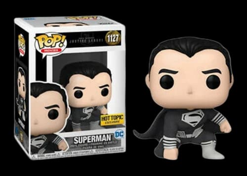 Funko Pop! Movies DC Superman Zack Snyder's Justice League Black Suit Hot Topic Exclusive Figure #1127