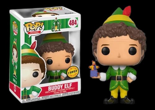 Funko Pop! Movies Elf the Movie Buddy Elf Holding Jack in the Box (Chase) Figure #484