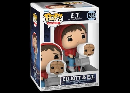 Funko Pop! Movies E.T. 40th Anniversary Elliot & E.T. (In Bike) Figure #1252