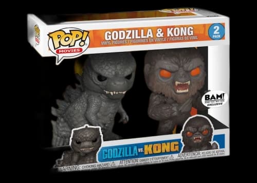 Funko Pop! Movies Godzilla VS. Kong Godzilla And Kong BAM! Exclusive 2-Pack