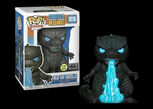 Funko Pop! Movies Godzilla vs Kong Godzilla Heat Ray! (Glow) FYE Exclusive Figure #1018