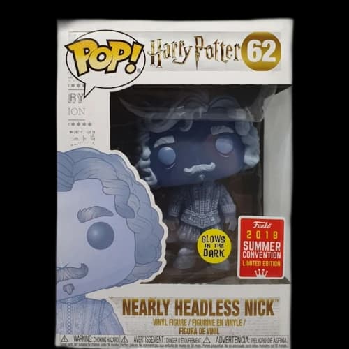 Funko Pop! Movies Harry Potter Nearly Headless Nick (Glow) Summer Convention Exclusive Figure #62