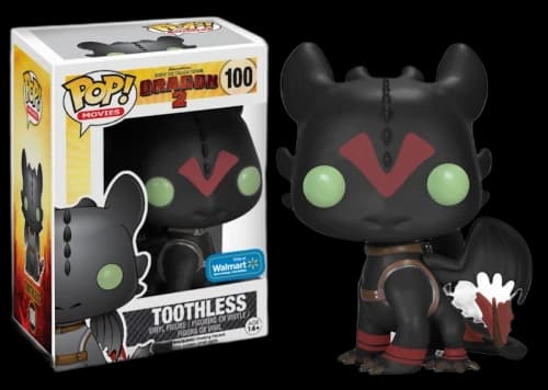 Funko Pop! Movies How To Train Your Dragon 2 Toothless (Racing Stripes) Walmart Exclusive Figure #100