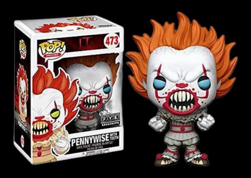 Funko Pop! Movies IT Movie Pennywise with Teeth Blue Eyes FYE Exclusive Figure #473
