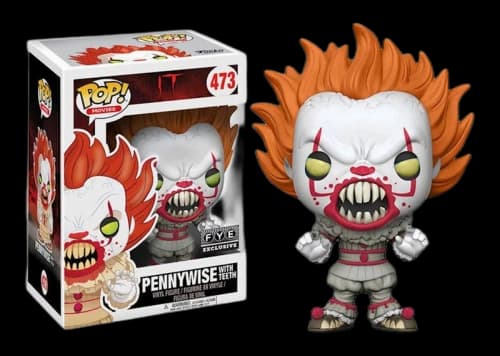 Funko Pop! Movies IT Movie Pennywise with Teeth Yellow Eyes FYE Exclusive Figure #473