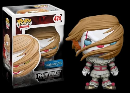 Funko Pop! Movies IT Pennywise with Wig (Blue Eyes) Walmart Exclusive Figure #474