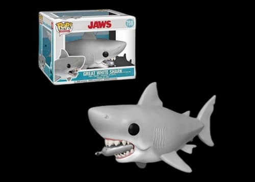 Funko Pop! Movies Jaws Great White Shark Diving Tank in Mouth 6 Inch Figure #759