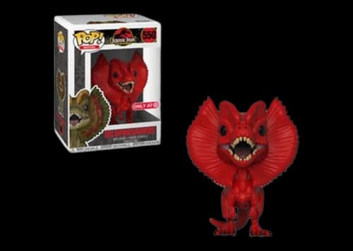 Funko Pop! Movies Jurassic Park Dilophosaurus Red Target Exclusive Figure #550