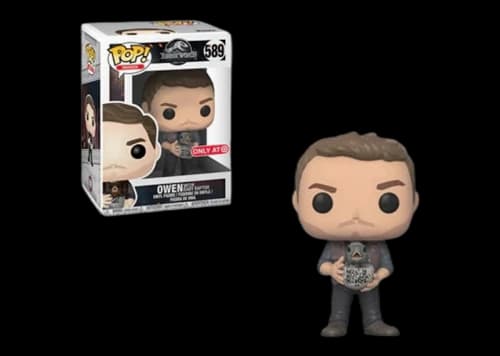 Funko Pop! Movies Jurassic World Fallen Kingdom Owen with Baby Raptor Target Exclusive Figure #589