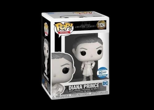 Funko Pop! Movies Justice League Diana Prince (Black/White) DC Shop Exclusive Figure #1124
