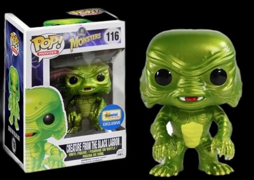 Funko Pop! Movies Monsters The Creature From The Black Lagoon(Metallic) Gemini Collectibles Exclusive Figure #116