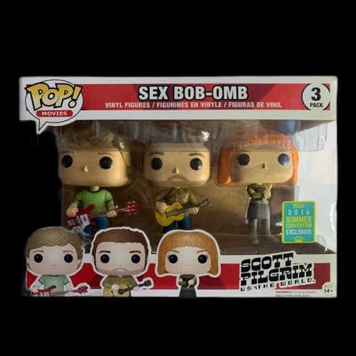 Funko Pop! Movies Scott Pilgrim vs The World Sex Bob-Omb Summer Convention 3 Pack