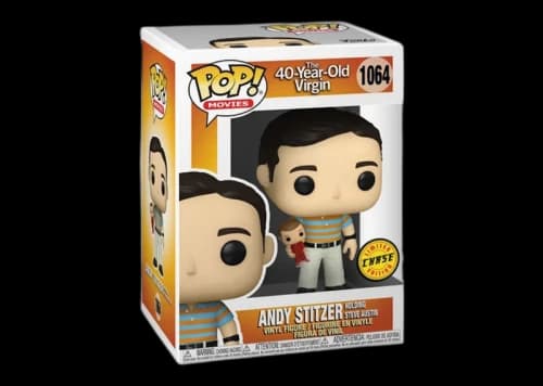 Funko Pop! Movies The 40-Year Old Virgin Andy Holding Oscar (Chase) Figure #1064