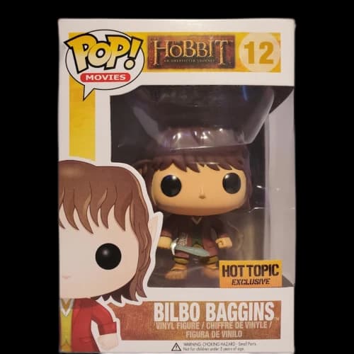 Funko Pop! Movies The Hobbit Bilbo Baggins Hot Topic Exclusive Figure #12