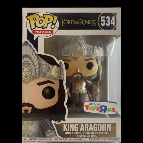 Funko Pop! Movies The Lord of the Rings King Aragorn Toys R Us Exclusive Figure #534
