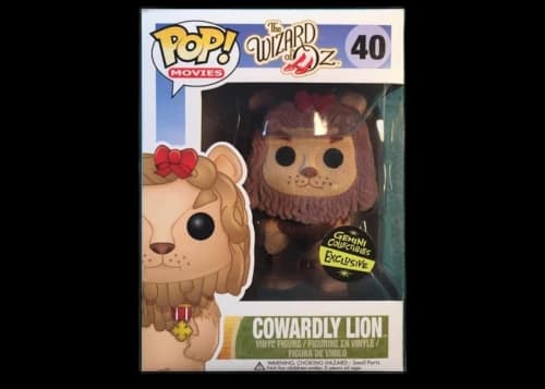 Funko Pop! Movies The Wizard Of Oz Cowardly Lion (Flocked) Gemini Collectibles Exclusive Figure #40