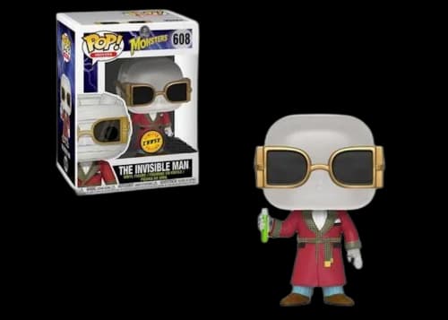Funko Pop! Movies Universal Monsters The Invisable Man Chase Exclusive Figure #608