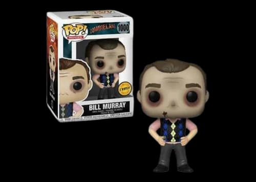 Funko Pop! Movies Zombieland Bill Murray Short Hair (Chase) Figure #1000