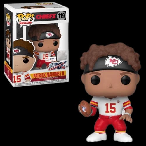 Funko Pop! NFL Patrick Mahomes II Fanatics Exclusive (Chiefs White Jersey) Figure #119