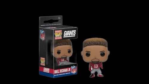 Funko Pop! NFL Stars Odell Beckham Jr Funko Pocket Pop! Vinyl Keychain Figure Blue