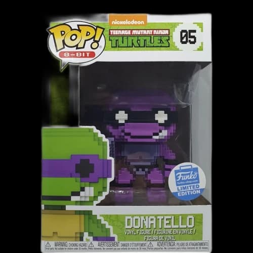 Funko Pop! Nickelodeon 8-Bit Teenage Mutant Ninja Turtles Donatello Funko Shop Edition Figure #05